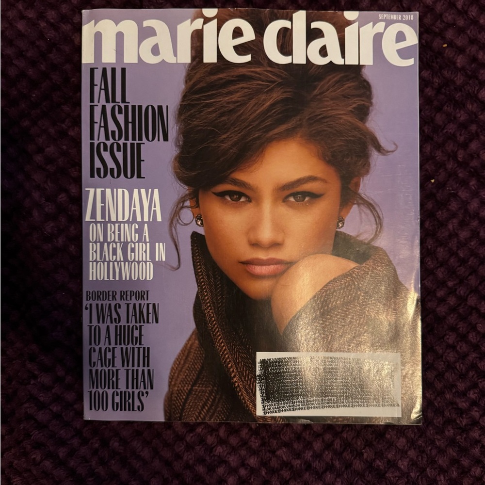 Zendaya Marie Claire Magazine September 2018